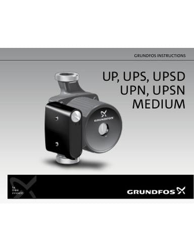 UP, UPS, UPSD, UPN, UPSN MEDIUM, 10 m (Quick guide)