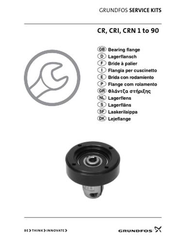 CR, CRI, CRN 1, 3 , 5, 32, 45, 90 Bearing flange (Service kit instruction)