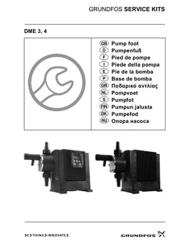 Service kit instruction Pump foot, DME 60-940 l/h (DME 3, 4)