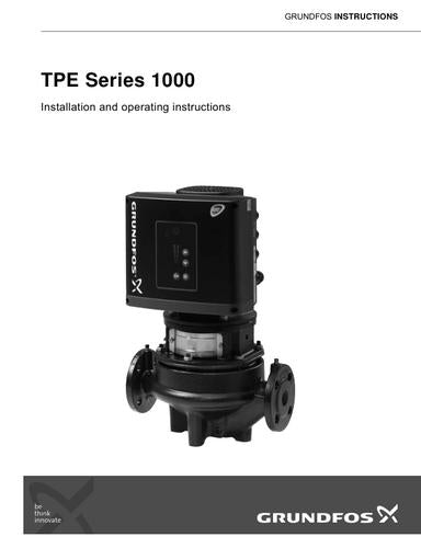 TPE Series 1000 (Installation and operating instructions)