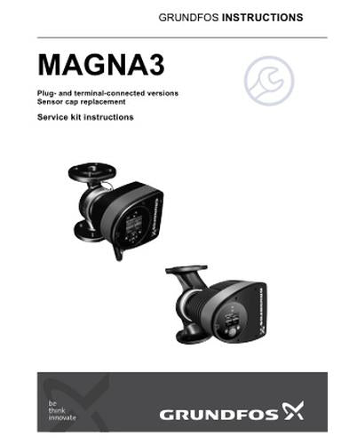 MAGNA3, Sensor cap, Plug and terminal connected versions (Service kit instruction)