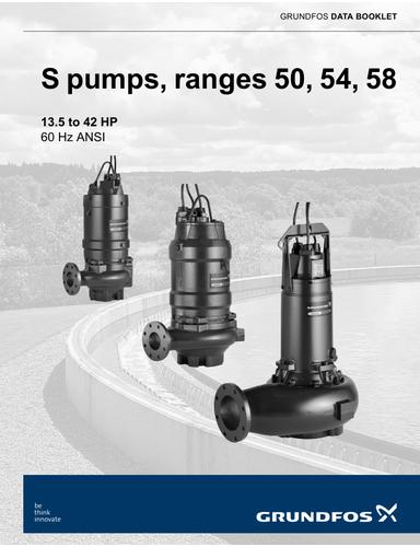 S pumps, ranges 50, 54 and 58 (13.5 to 42 HP) (Data booklet)