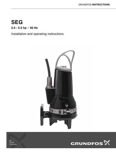 SEG, 2.0 - 5.5 hp (Installation and operating instructions)