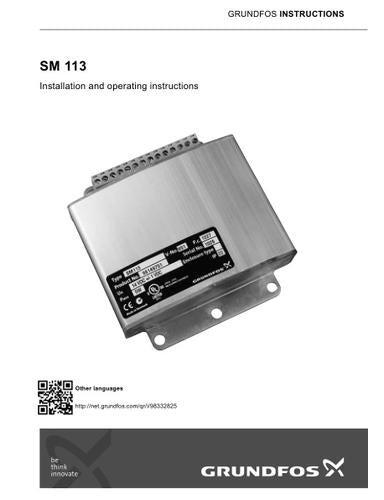 SM 113 (Installation and operating instructions)