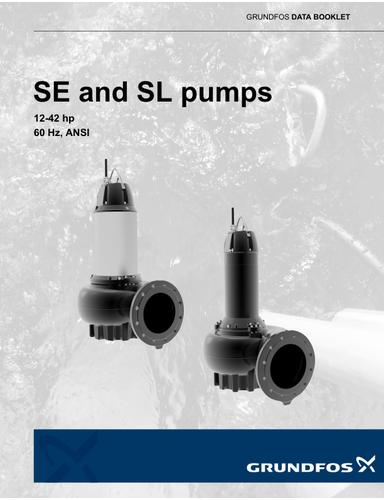 SE/SL pumps, 12 to 42 hp, ANSI (9 to 30 kW) (Data booklet)