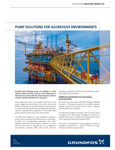 CRN PUMP MODEL GS (Product brochure)