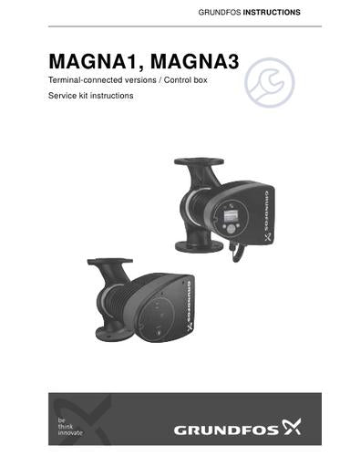 MAGNA1, MAGNA3 (Terminal-connected versions / Control box) (Service kit instruction)