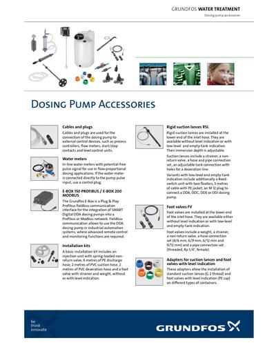 Dosing pump accessories (Leaflet)