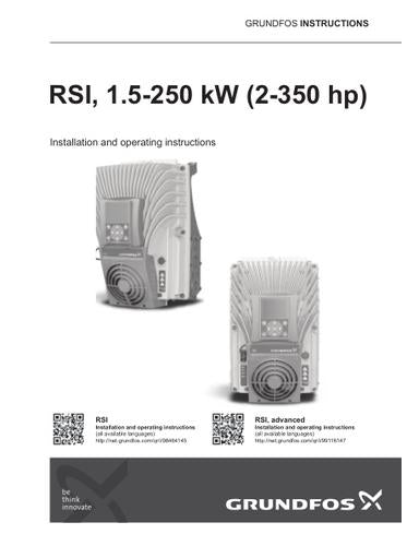 RSI, 1.5-250 kW (2-350 hp) (I & O instructions)