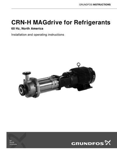 CRN-H MAGdrive for Refrigerants (Installation and operating instructions)