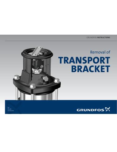 CR, CRN, CRI, CRT, Removal of TRANSPORT BRACKET (Quick Guide)
