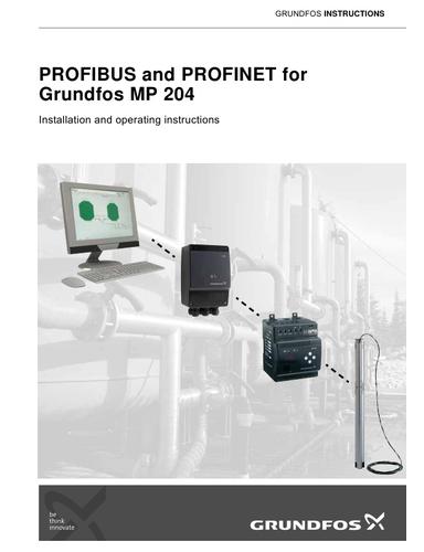 PROFIBUS and PROFINET for Grundfos MP 204 (Functional profile)