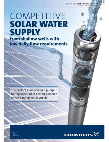 GRUNDFOS SOLAR WATER SOLUTIONS, SQFlex 1-8 solar submersible pump (Product brochure)
