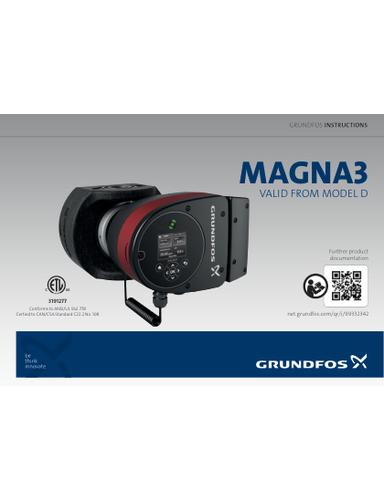 MAGNA3 (Models 32-60, 32-100) VALID FROM MODEL D (Quick Guide)