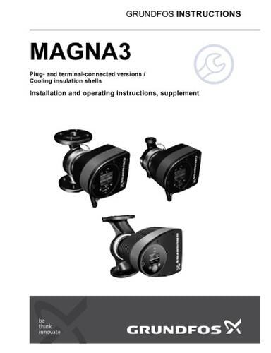 MAGNA3 (plug- and terminal connected versions / Cooling insulation shells (Service kit instruction)