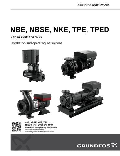NBE, NBSE, NKE, TPE, TPED Series 2000 and 1000 (I & O instructions)