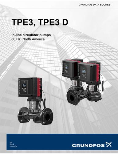 TPE3, TPE3 D, In-line circulator pumps (Data booklet)
