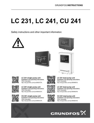 LC 231, LC 241, CU 241 (Safety instructions)