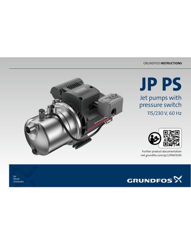 JP PS, Jet pumps with pressure switch, 115/230 V (Quick Guide)