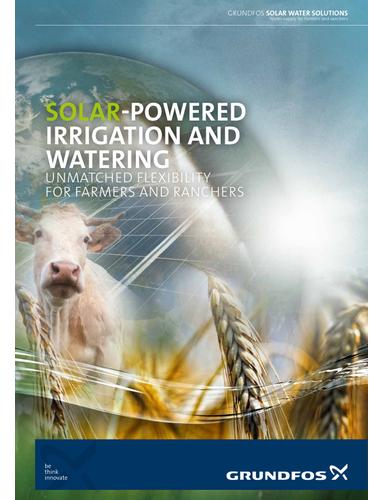 SOLAR-POWERED IRRIGATION AND WATERING (Product brochure)