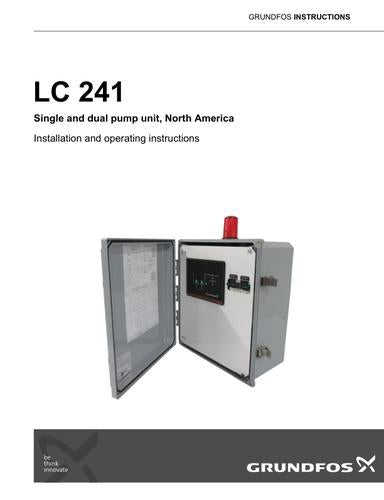 LC 241 Single and dual pump unit (Installation and operating instructions)