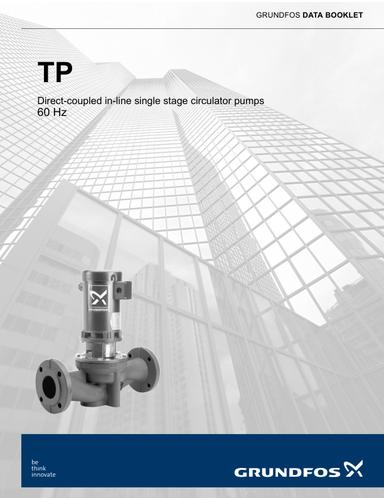 TP, Direct-coupled in-line single stage circulator pumps (Data booklet)