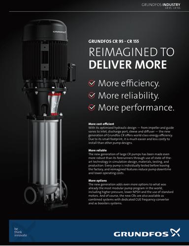 GRUNDFOS CR 95 - CR 155, REIMAGINED TO DELIVER MORE (Product brochure)