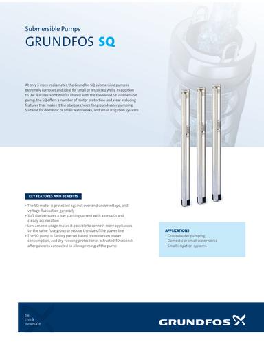 GRUNDFOS SQ, Submersible Pumps (Product brochure)