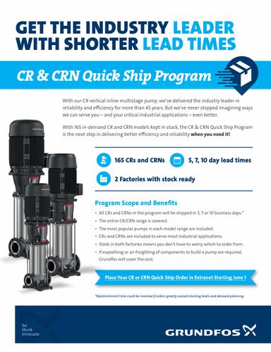 CR & CRN Quick Ship Program (Product brochure)
