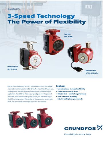 UPS, 3-SPEED TECHNOLOGY (Product brochure)