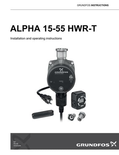 ALPHA 15-55 HWR-T (I & O instructions)