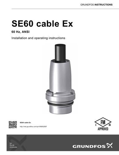 SE60 cable Ex (I & O instructions)