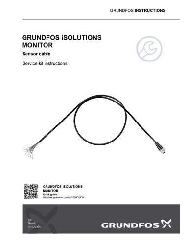 GRUNDFOS iSOLUTIONS MONITOR - Sensor cable (Service kit instructions)