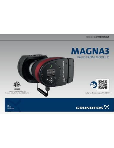 MAGNA3 - VALID FROM MODEL D (Quick Guide)