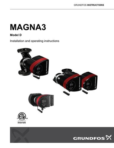 MAGNA3, Model D (I & O instructions)