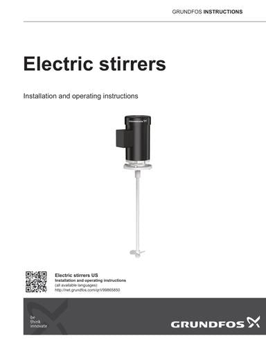 Electric stirrers (I & O instructions)