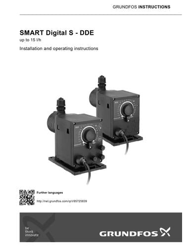 SMART Digital S - DDE, up to 15 l/h (I & O instructions)