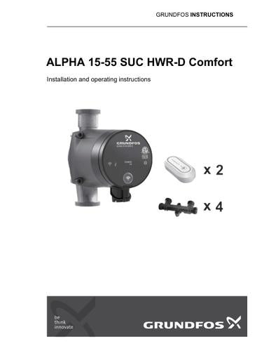 ALPHA 15-55 SUC HWR-D Comfort (I & O instructions)