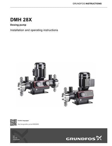 DMH 28X, Dosing pump (Installation and operating instructions)