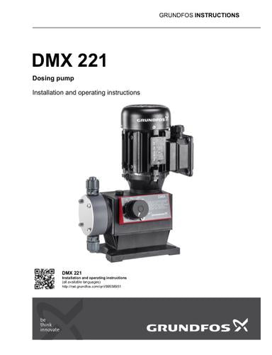 DMX 221, Dosing pump (Installation and operating instructions)