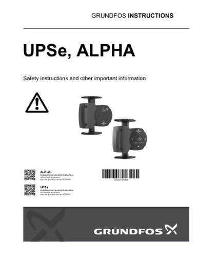 UPSe, ALPHA (US) (Safety instructions and other important information)