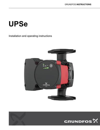UPSe, circulator pump (US) (I & O instructions)