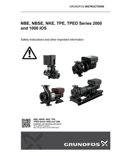 NBE, NBSE, NKE, TPE, TPED Series 2000 and 1000 (Safety instructions)