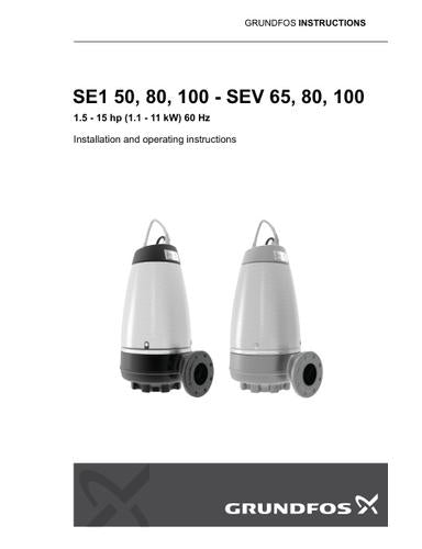 SE1 50, 80, 100 - SEV 65, 80, 100 (I & O instructions)