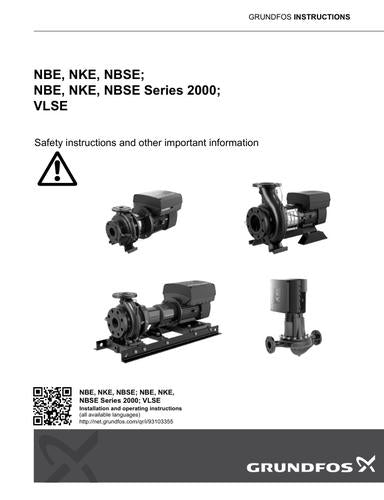 NBE, NKE, NBSE; VLSE (Safety instructions and other important information)