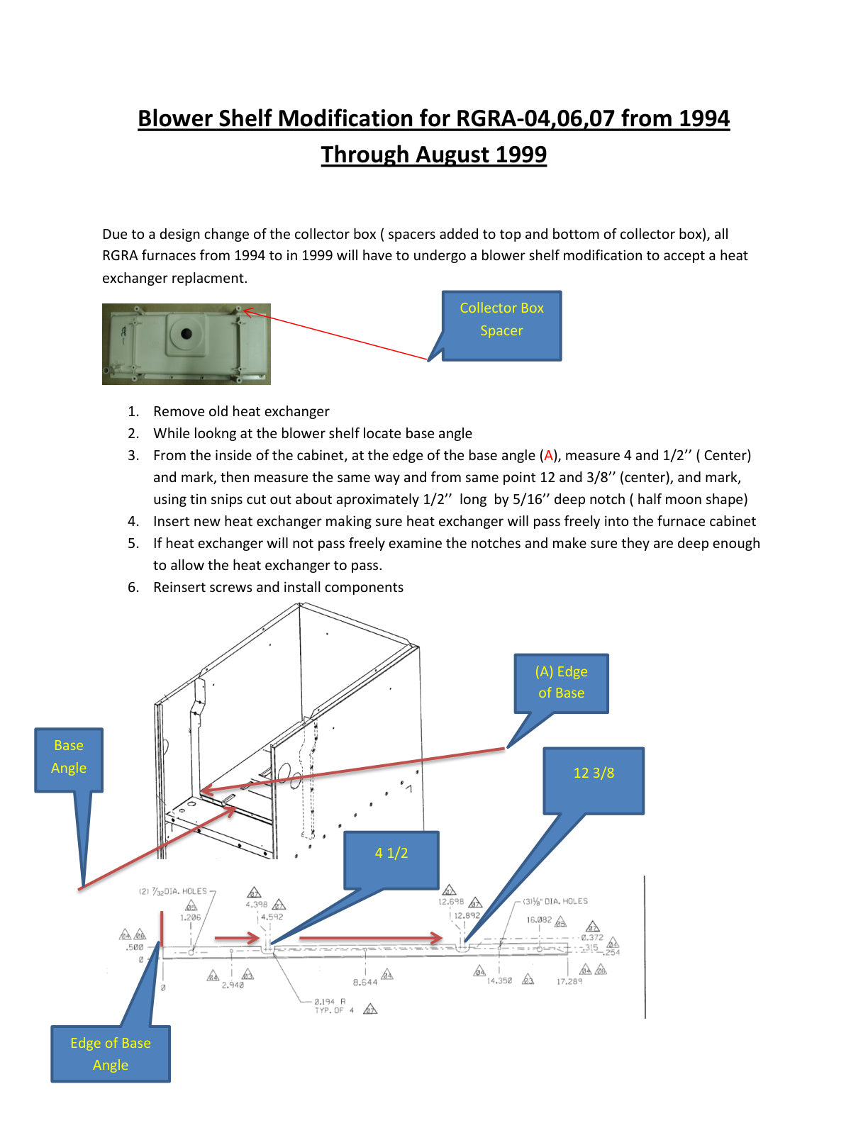 Heat Exchanger Modification For Rgra04 06 07
