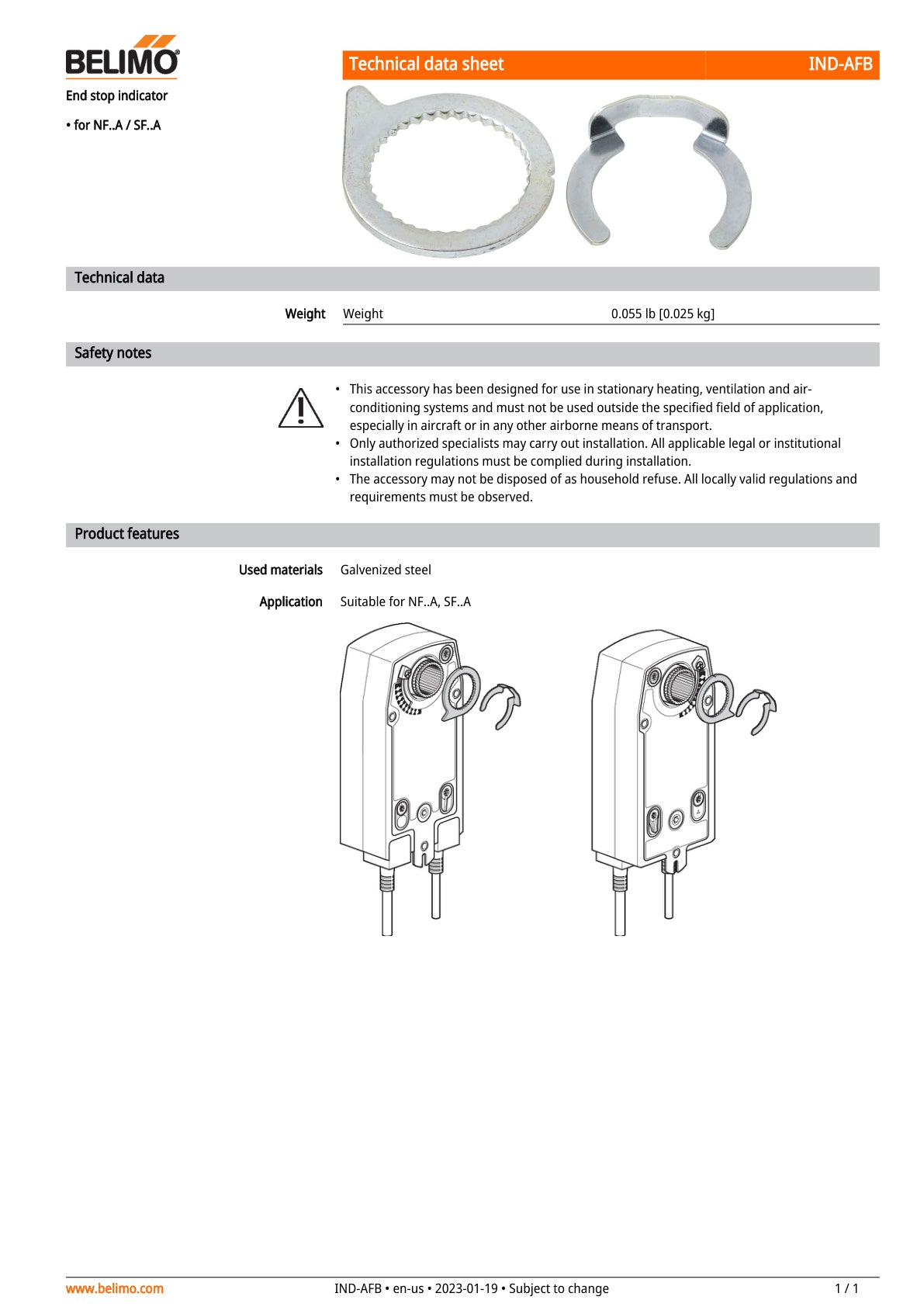 IND AFB Datasheet