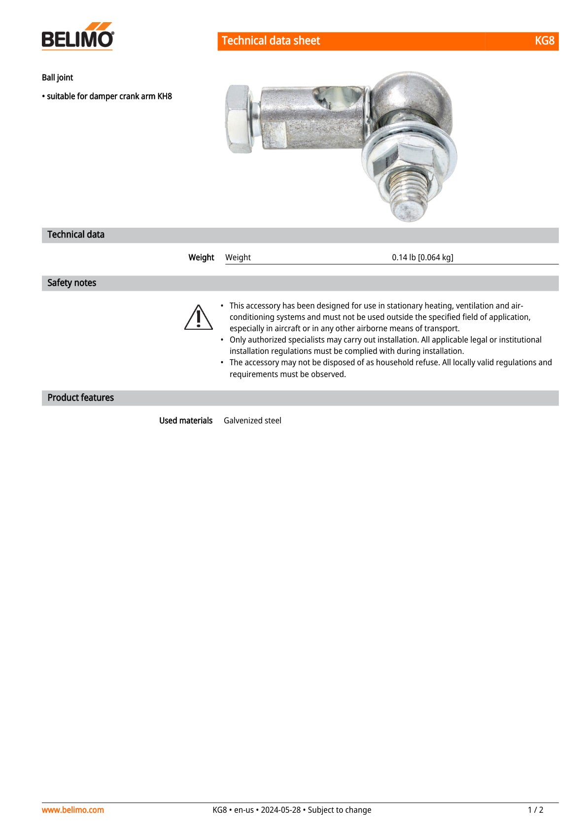 KG8 Datasheet