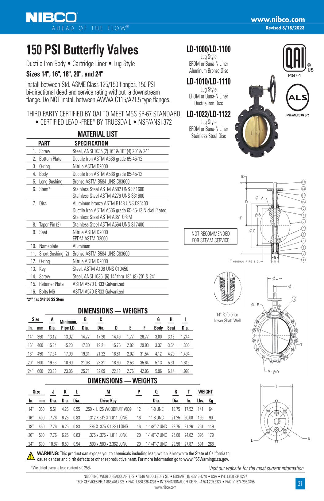 LD 1000 Series Spec Sheet