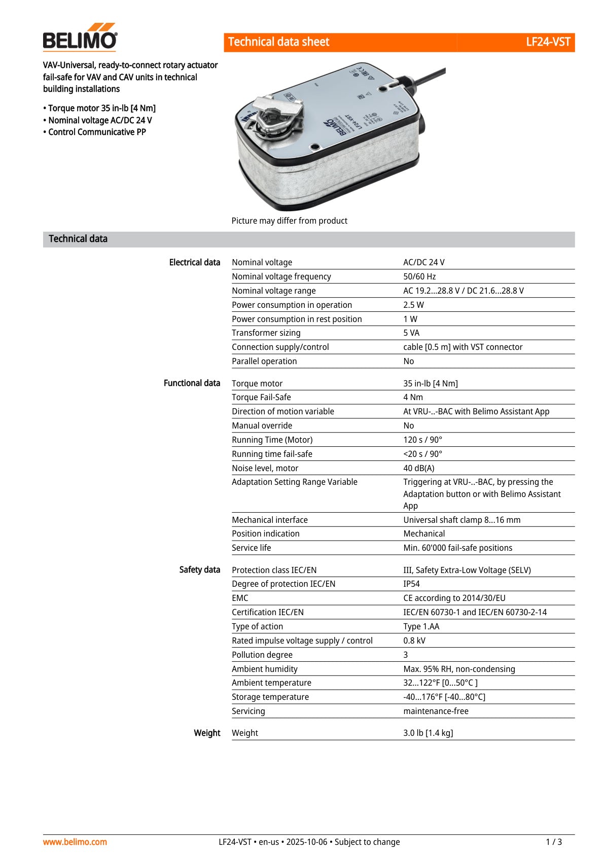 LF24 VST Datasheet